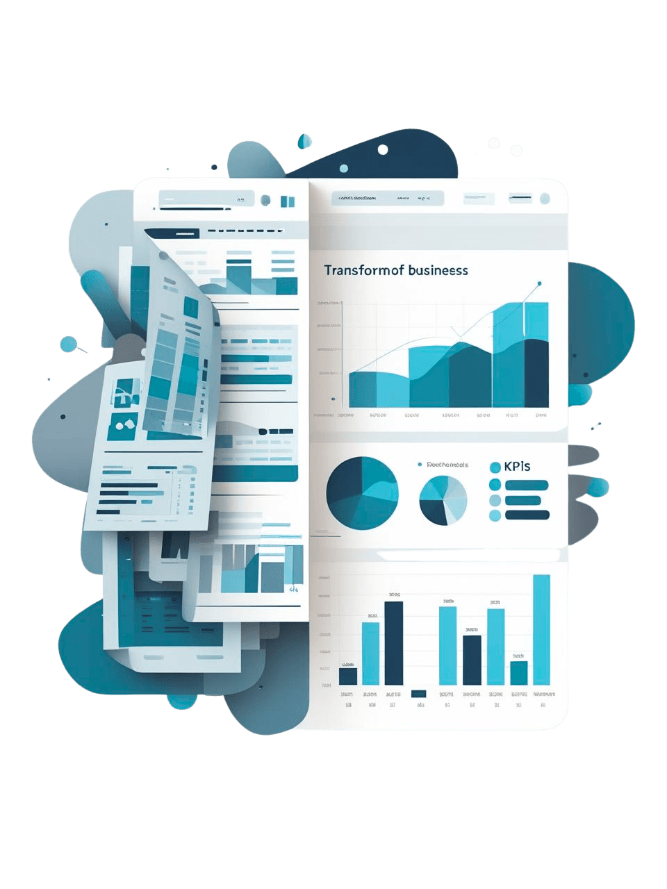 Power BI dashboard showing business insights